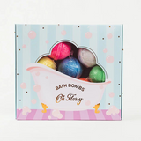 Colorful Oh Flossy Kids Mini Bath Bombs in various vibrant shades, designed for children’s bath time fun and relaxation.