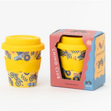 Chino Club Wheelies Baby Chino Cup 4oz for kids, small plastic cup with colorful design and secure lid, ideal for young children.