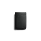 Black Bellroy Card Sleeve 2nd Edition featuring multiple card slots and sleek leather design for easy organization.