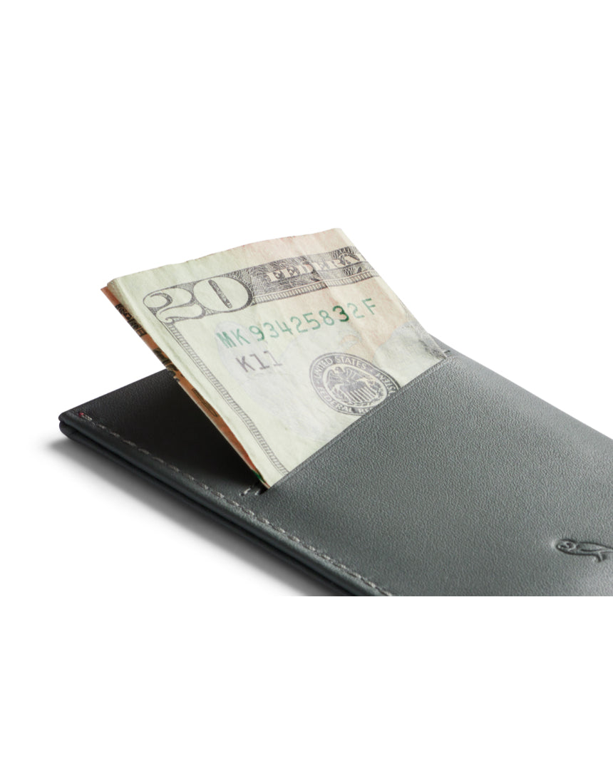 Bellroy Card Sleeve 2nd Edition in Everglade leather, featuring compact design with multiple card slots and sleek finish.
