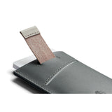Bellroy Card Sleeve 2nd Edition in Everglade leather showing multiple card slots and sleek design for easy card organization.