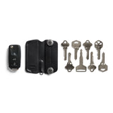 Bellroy Key Cover Plus 3rd Edition in black, compact leather key organizer with multiple key slots and sleek design.