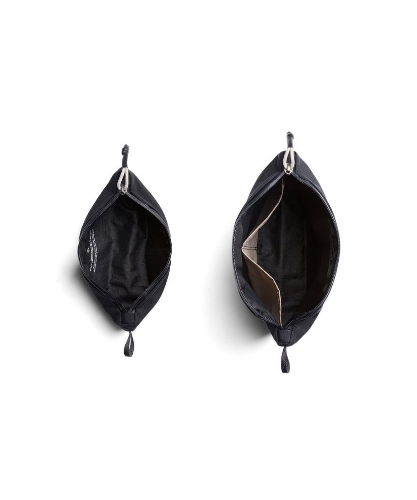 Bellroy Light Pouch Duo in black, compact accessory with two slim pouches for organization and everyday carry.