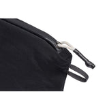 Bellroy Light Pouch Duo in black, compact leather accessory with two zippered compartments for organizing essentials.