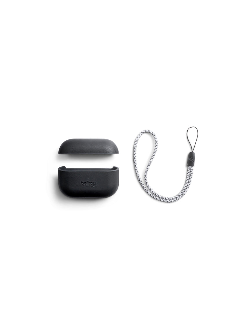 Bellroy Pod Jacket Pro in black, lightweight waterproof jacket with adjustable hood and multiple storage pockets.