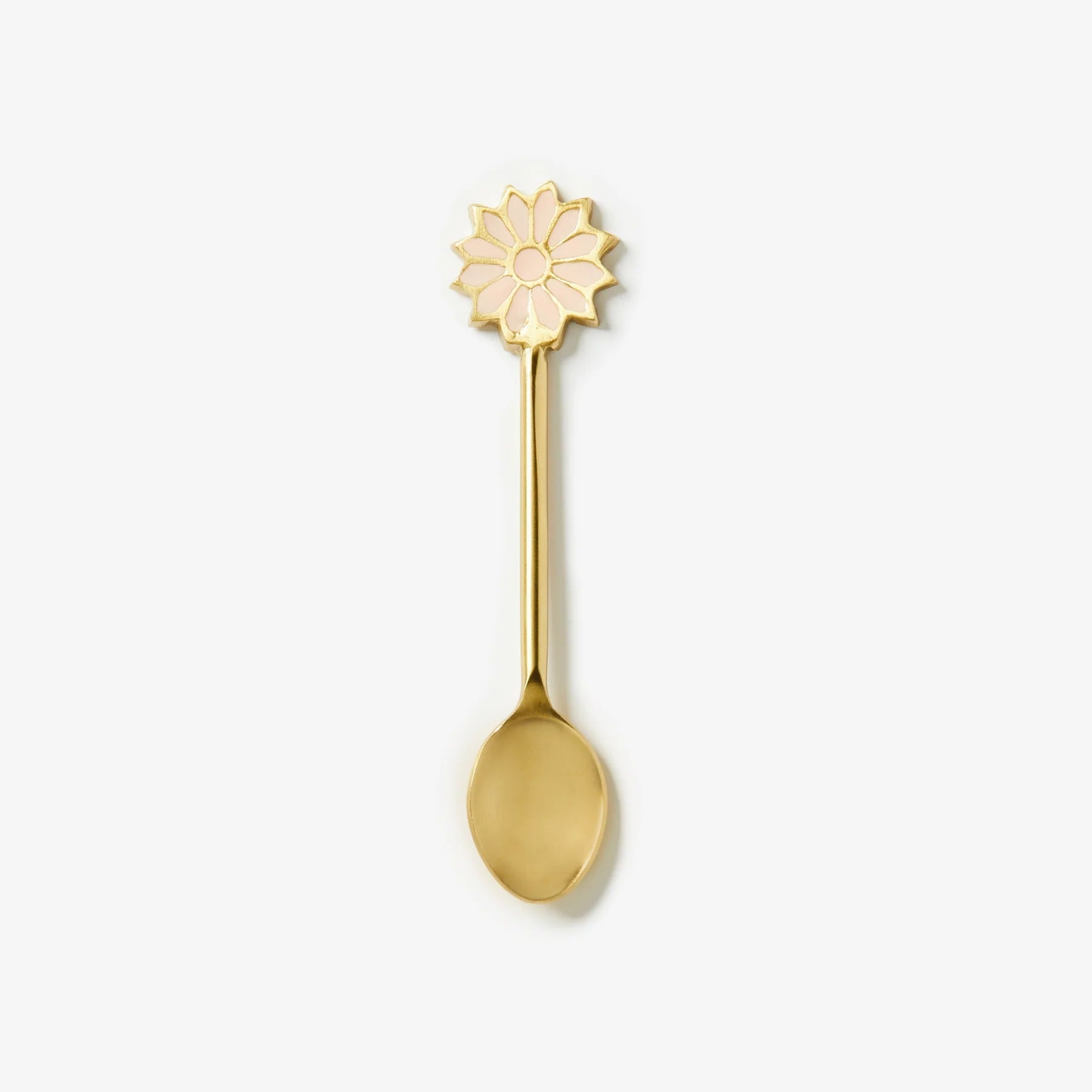 Bonnie and Neil Petal Pink Teaspoon from the cutlery set, featuring a delicate pink handle with floral design.