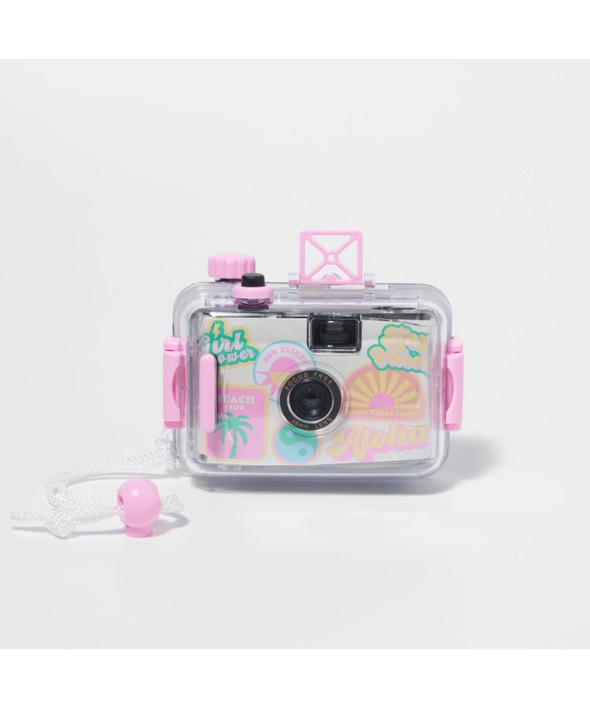Sunnylife Underwater Camera Sherbet in bright colors, designed for underwater photography and capturing aquatic adventures.