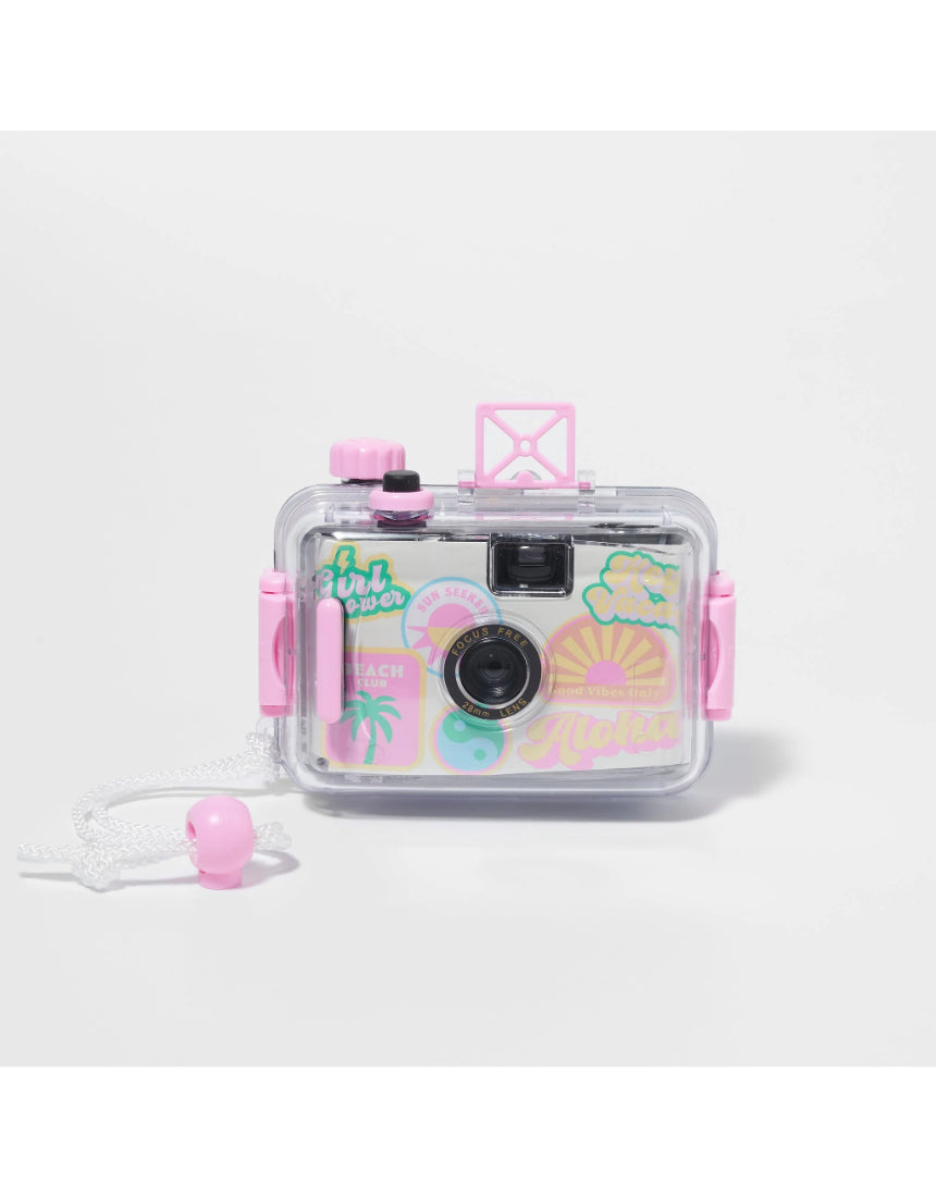 Sunnylife Underwater Camera Sherbet in bright colors, designed for underwater photography and capturing aquatic adventures.