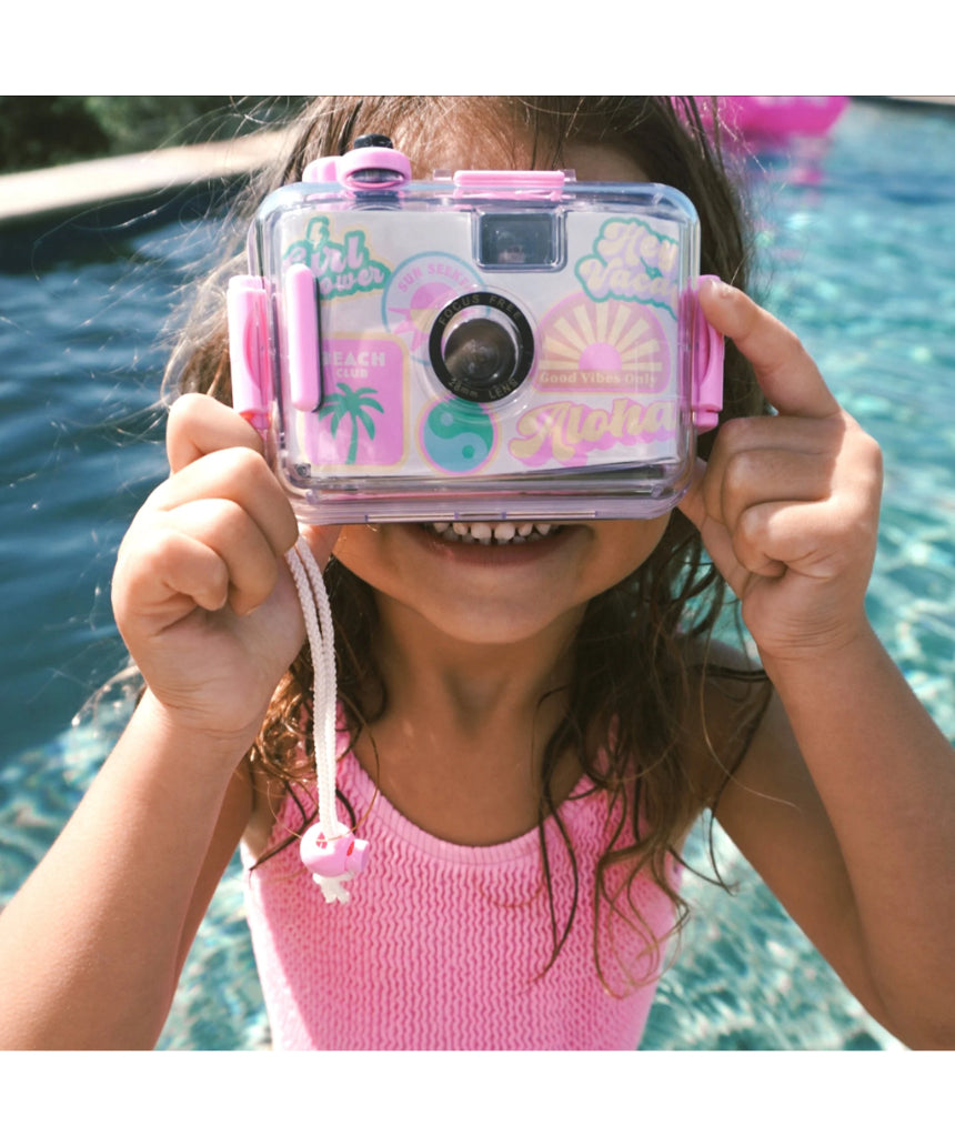 Sunnylife Underwater Camera Sherbet in vibrant colors, designed for capturing underwater photos and videos.