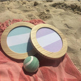 Sunnylife Catch Ball Set Rio Sun, colorful outdoor game with catch balls and net for fun beach or park activity.