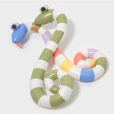Sunnylife kids inflatable pool noodle set featuring colorful "Into the Wild" animal designs for safe water play.
