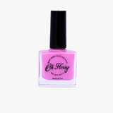 Kids Oh Flossy nail polish bottle with colorful cap and label, designed for children's safe nail coloring.