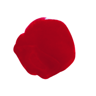 Hanami Cosmetics Cherry Oh Baby nail polish in a vibrant cherry red color, shown in a sleek bottle with a white cap.