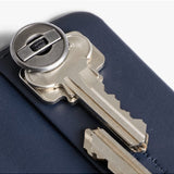 Bellroy Key Cover Plus 3rd Edition in navy, compact leather key organizer with multiple key slots and sleek design.