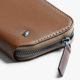 Bellroy Folio Mini wallet in Hazelnut with card slots and cash compartment, compact and stylish leather wallet.
