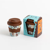 Chino Club Cowboy Baby Chino Cup 4oz for kids, featuring a cowboy design, shown inside its box.