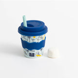 Chino Club Rad Times baby kids cup, 4oz size, with colorful design featuring M and M characters for children.