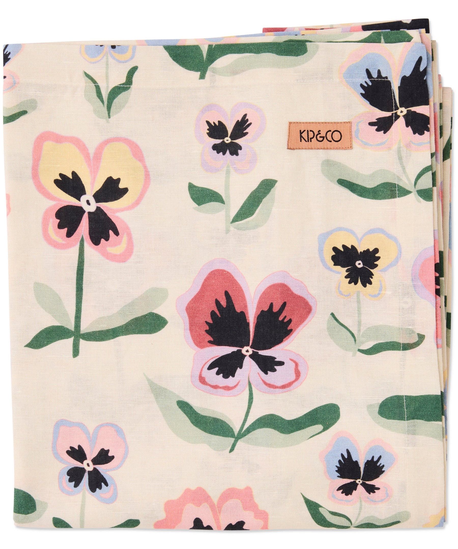 Kip & Co Pretty Pansy Tablecloth