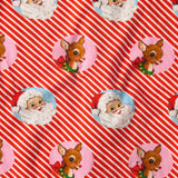 Kip & Co I Love Christmas Spot Cotton Baby Bib with colorful festive print and soft fabric for comfortable wearing.