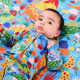 Kip & Co Dinosaur Roar Organic Long Sleeve Zip Romper