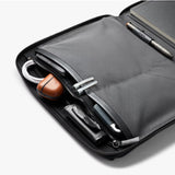Bellroy Tokyo Folio 12.9 Raven in black leather with multiple card slots and a slim design, suitable for iPad and business accessories.