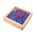 Assorted classic wooden maze games by isAlbi, featuring colorful, handcrafted wooden puzzles for children and adults.