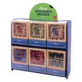 Assorted classic wooden maze game by isAlbi with colorful, hand-crafted wooden maze puzzles for children and adults.