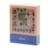 Assorted classic wooden maze games by isAlbi featuring colorful, handcrafted wooden puzzles and intricate maze designs for children and adults.