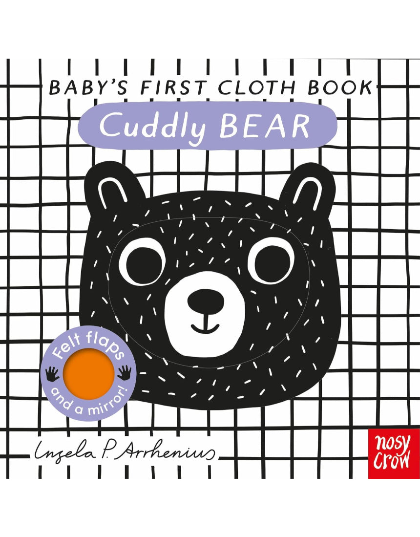 Baby's First Cloth Book: Cuddly Bear by Brumby Sunstate featuring soft fabric pages and a cute bear design for infants.