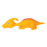 Colorful dinosaur slingshot set with two assorted toy slingshots from isAlbi, featuring dinosaur designs and safety features.