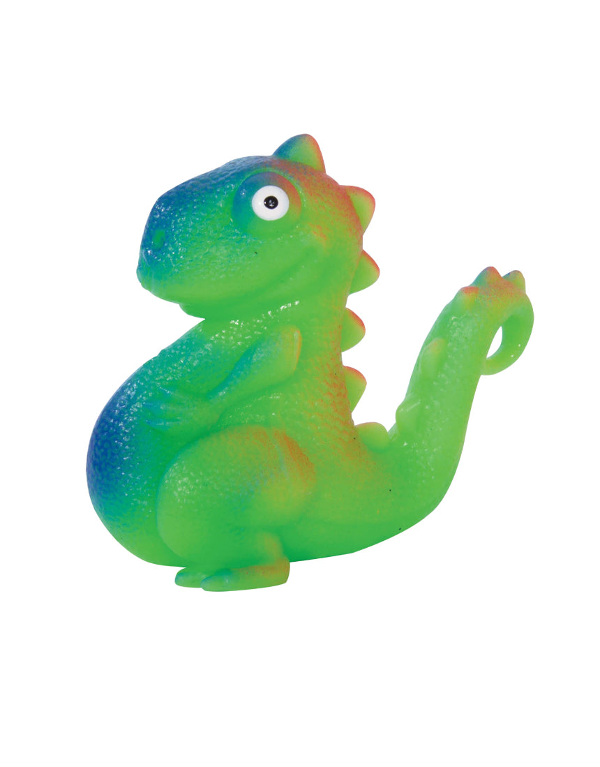 Colorful dinosaur-shaped balloon balls toy by isAlbi, featuring assorted playful dinosaur designs for kids.