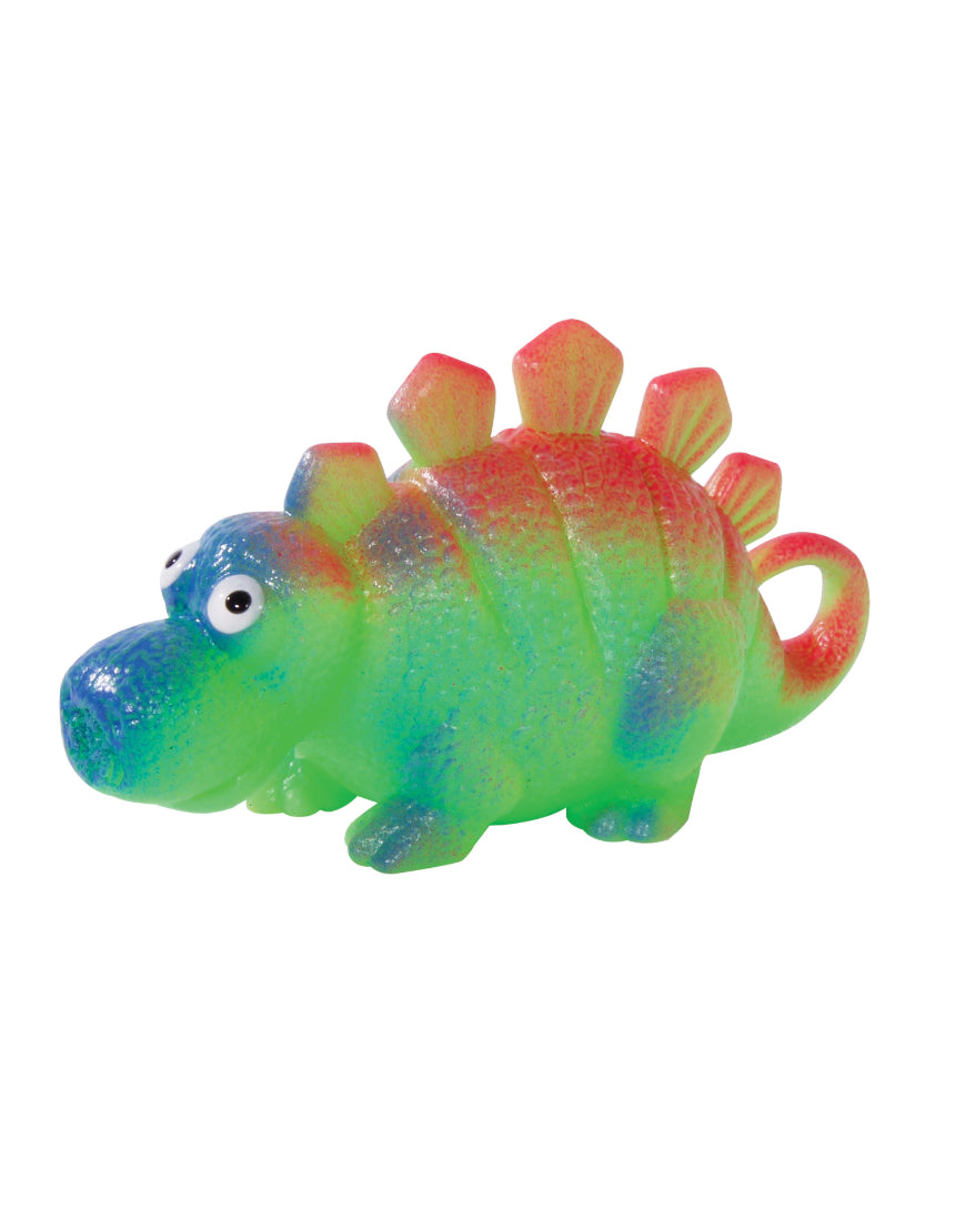 Colorful assorted dinosaur-shaped balloon balls for kids, toy by isAlbi, featuring bright designs and playful dinosaur figures.