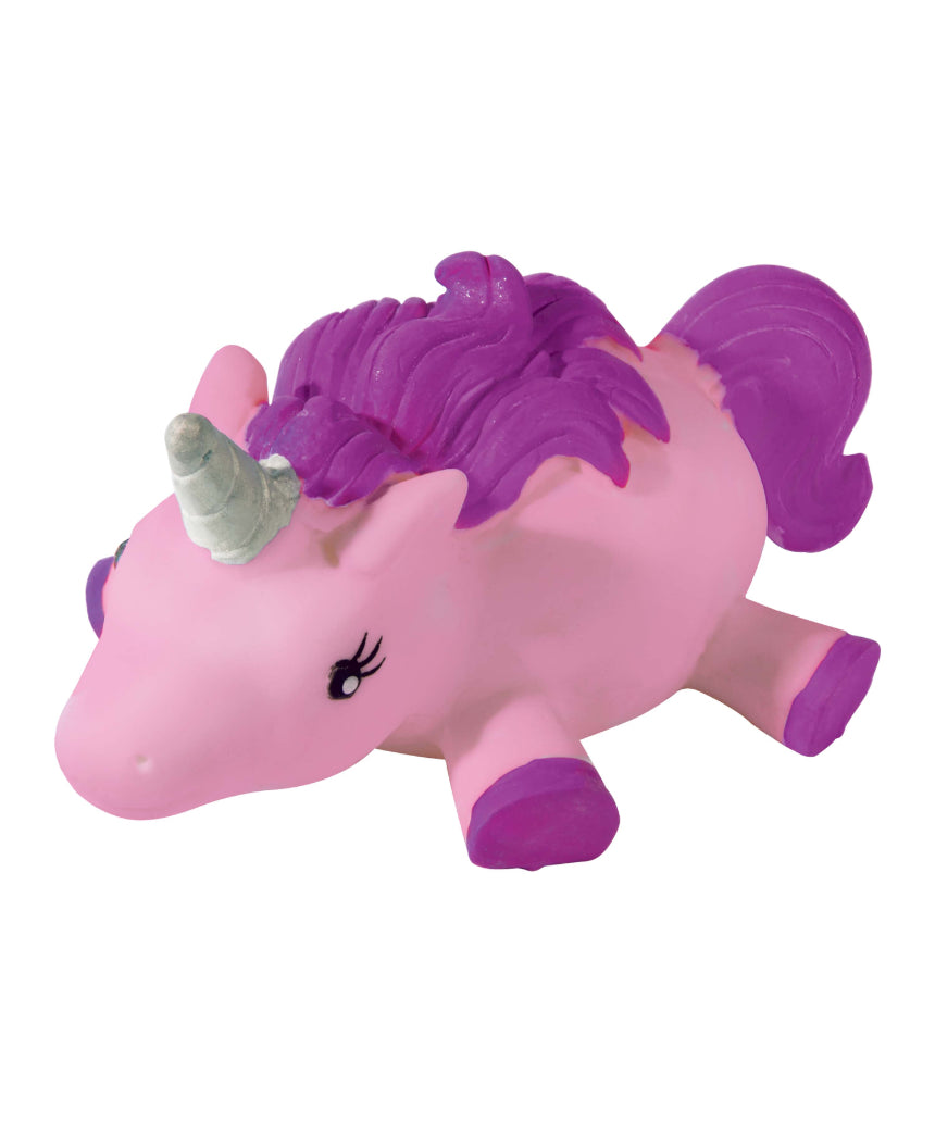 Colorful assortment of unicorn-shaped balloon balls from isAlbi, playful toy for children featuring vibrant, whimsical designs.