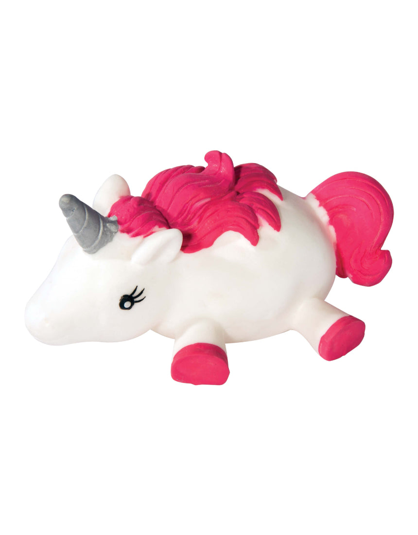 Colorful unicorn-shaped balloon balls toy by isAlbi, featuring bright, playful designs in assorted colors on a white background.