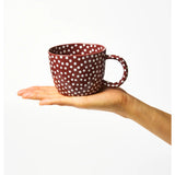 Jones & Co Chino Mug Mahogany Sprinkle featuring a warm brown ceramic mug with a textured finish.