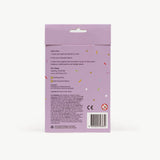 Reusable purple adhesive face paint stencil from Oh Flossy, designed for creative face painting and easy application.
