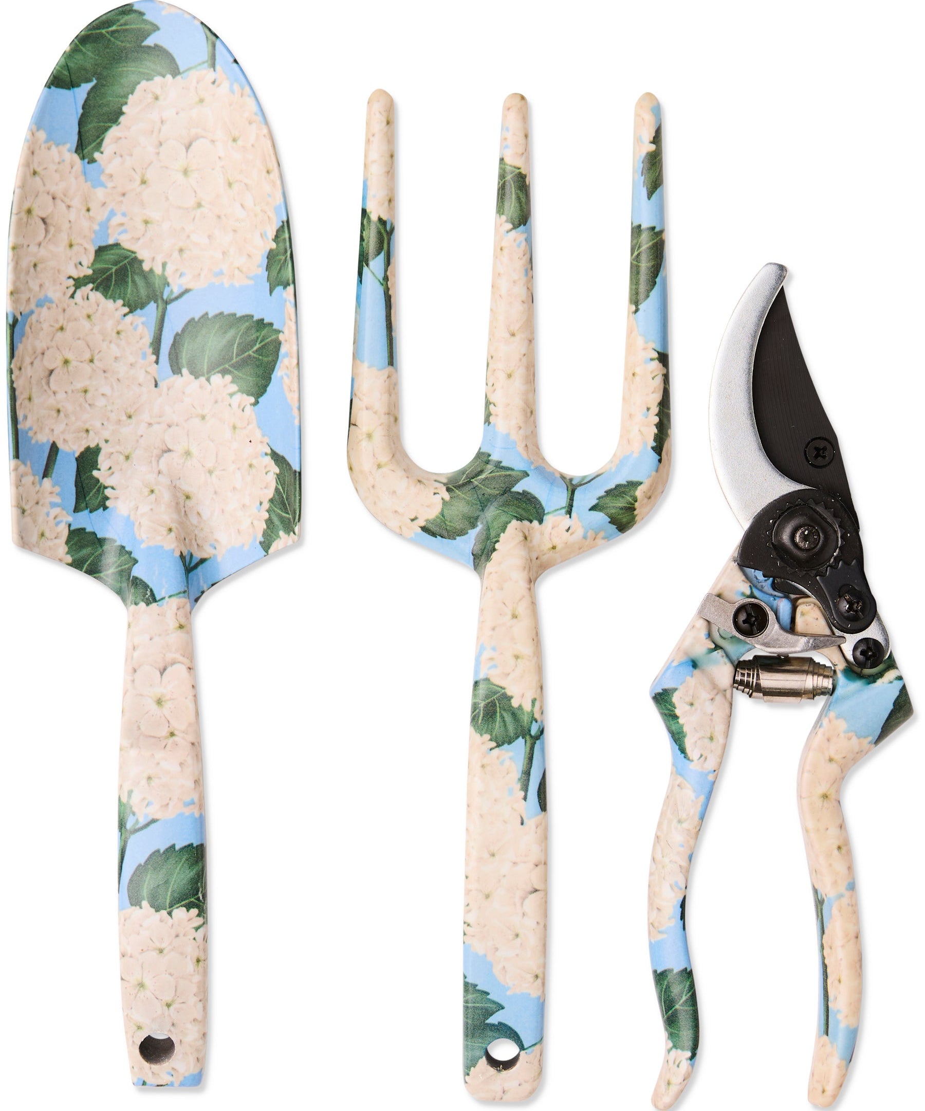 Kip & Co Hydrangea Blue Garden Tools and Gloves Set