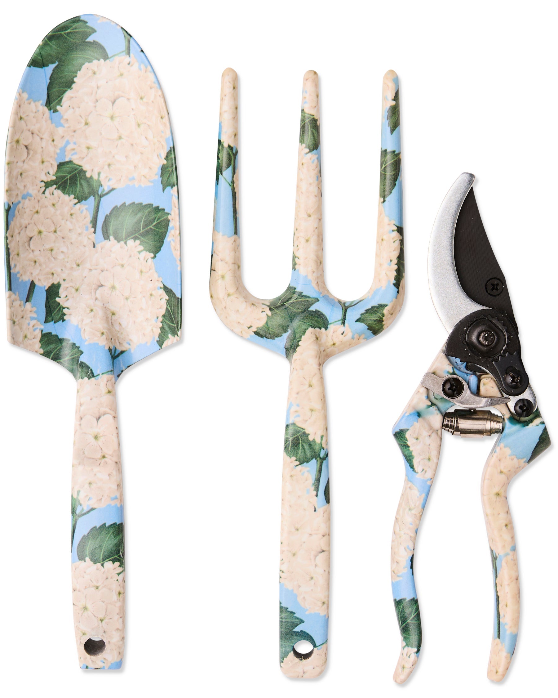 Kip & Co Hydrangea Blue Garden Tools and Gloves Set