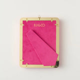 Kip & Co desert pink heart velvet photo frame with a soft velvet finish and heart-shaped design, ideal for displaying photos.