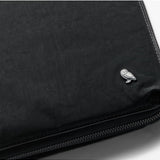 Bellroy Tokyo Folio 12.9-inch Raven leather tablet and document organizer with multiple compartments and sleek design.