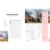 Brumby Sunstate Lonely Planet hiking guidebook open to a page with scenic mountain trail images and route suggestions.