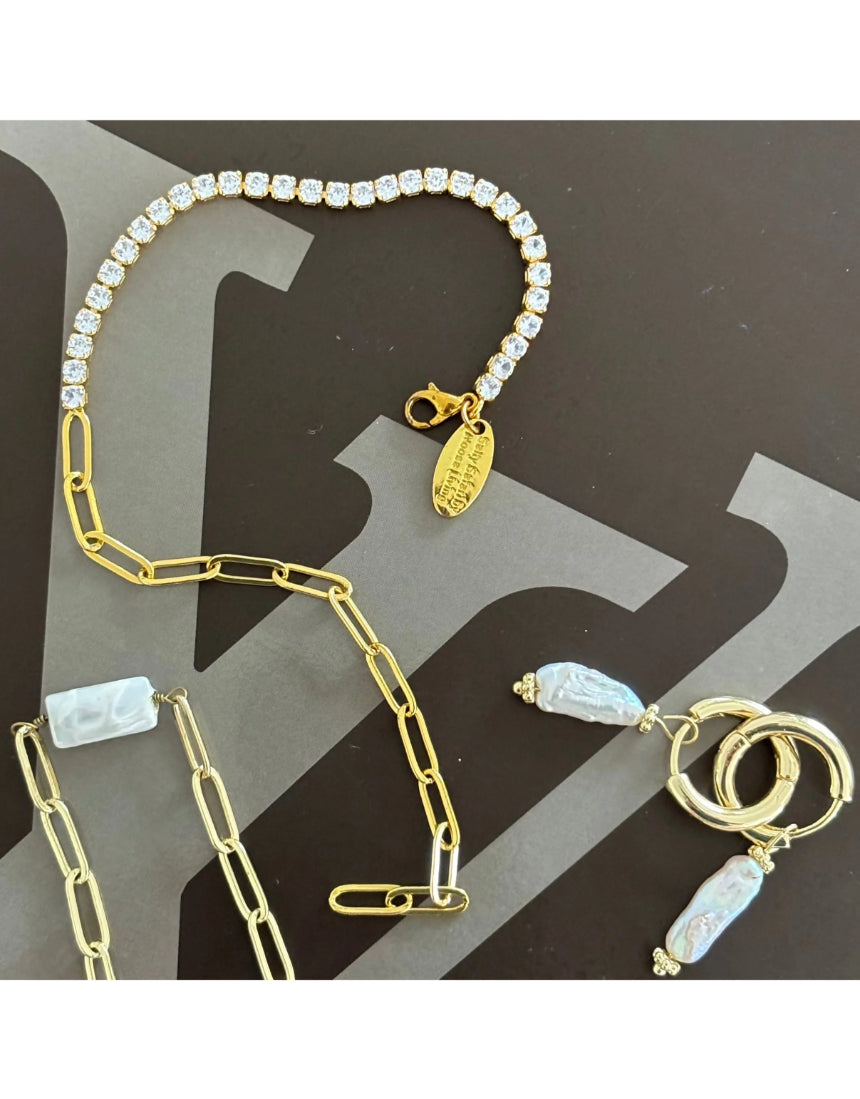 Salty Safari Oslo bracelet with woven leather strap and metal clasp, featuring nautical-inspired design and adjustable fit.