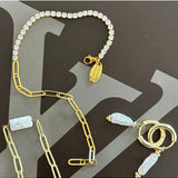 Salty Safari Oslo bracelet with woven leather strap and metal clasp, featuring nautical-inspired design and adjustable fit.