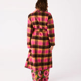 Kip & Co Alaskan adult sherpa robe in soft, plush fabric, with a cozy hood and relaxed fit, perfect for lounging.