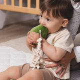 Living Textiles 2-pack Mini Market Brunch Stroller Toys featuring plush avocado and egg on toast for babies.