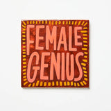 Jones & Co Superette Genius Tile wall decor with vibrant geometric patterns and bold colors on a white background.