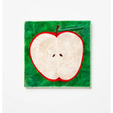 Jones & Co Superette Apple Tile wall decor featuring a colorful apple design on a decorative ceramic tile.