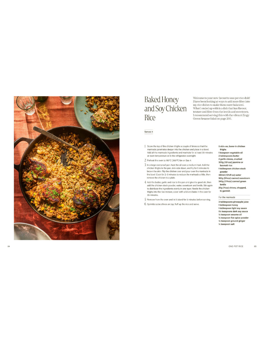 Cooked rice served in a bowl with fresh herbs, highlighting Brumby Sunstate rice, perfect for Malaysian and international recipes.