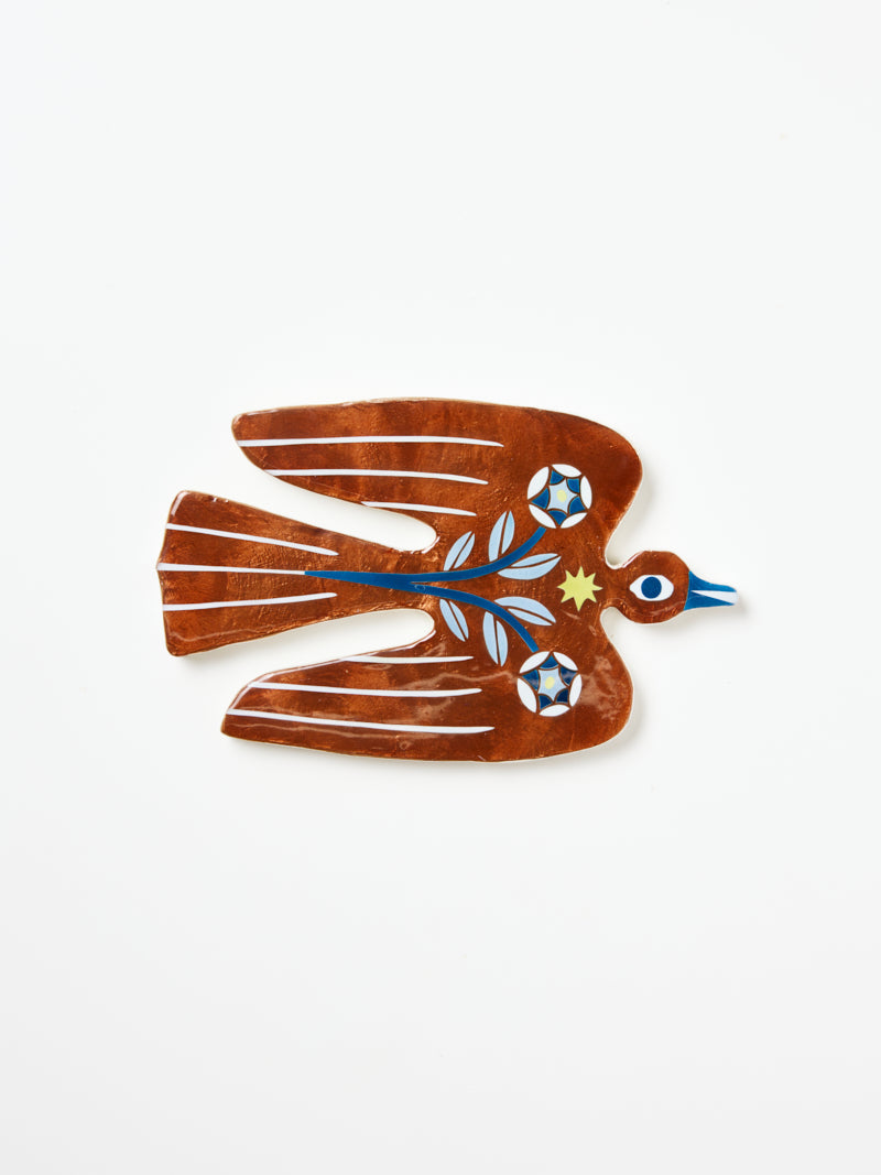 Jones & Co Paloma wall art featuring a brown bird illustration on a neutral background, ideal for decorative wall decor.