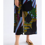 ELK The Label Reihen Dress in Stribe Burnout, featuring a flowy design with a relaxed fit and stylish pattern.